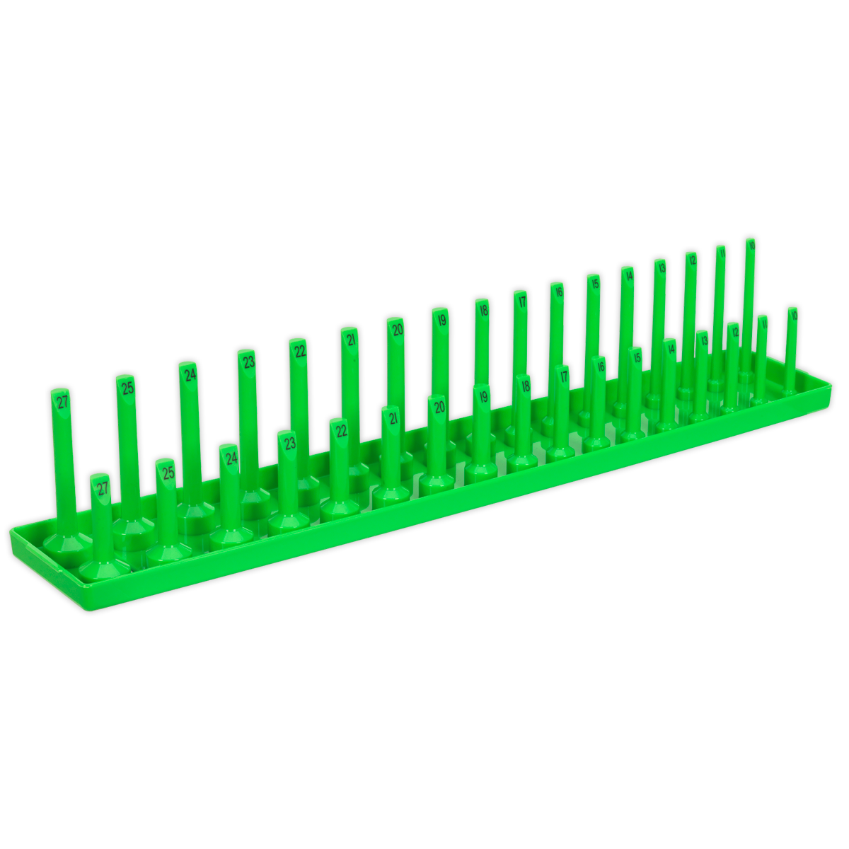 Socket Holder 1/2"Sq Drive 10-27mm - Hi-Vis Green SH1217HV