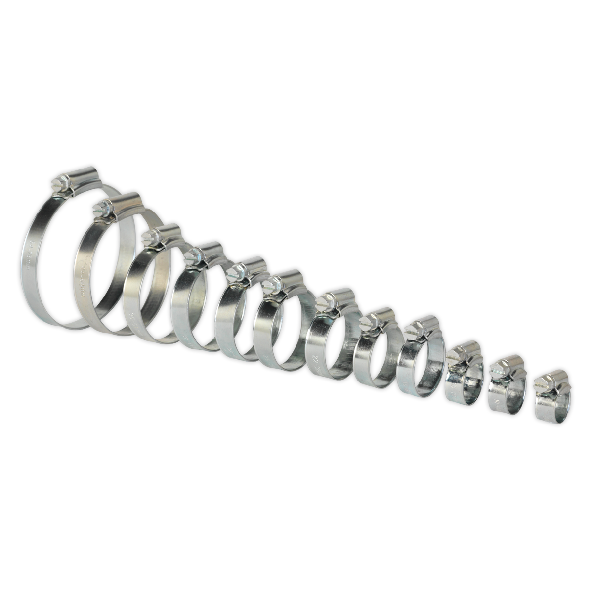 Zinc Plated Hose Clip Assortment 8-57mm 85pc SHCS3