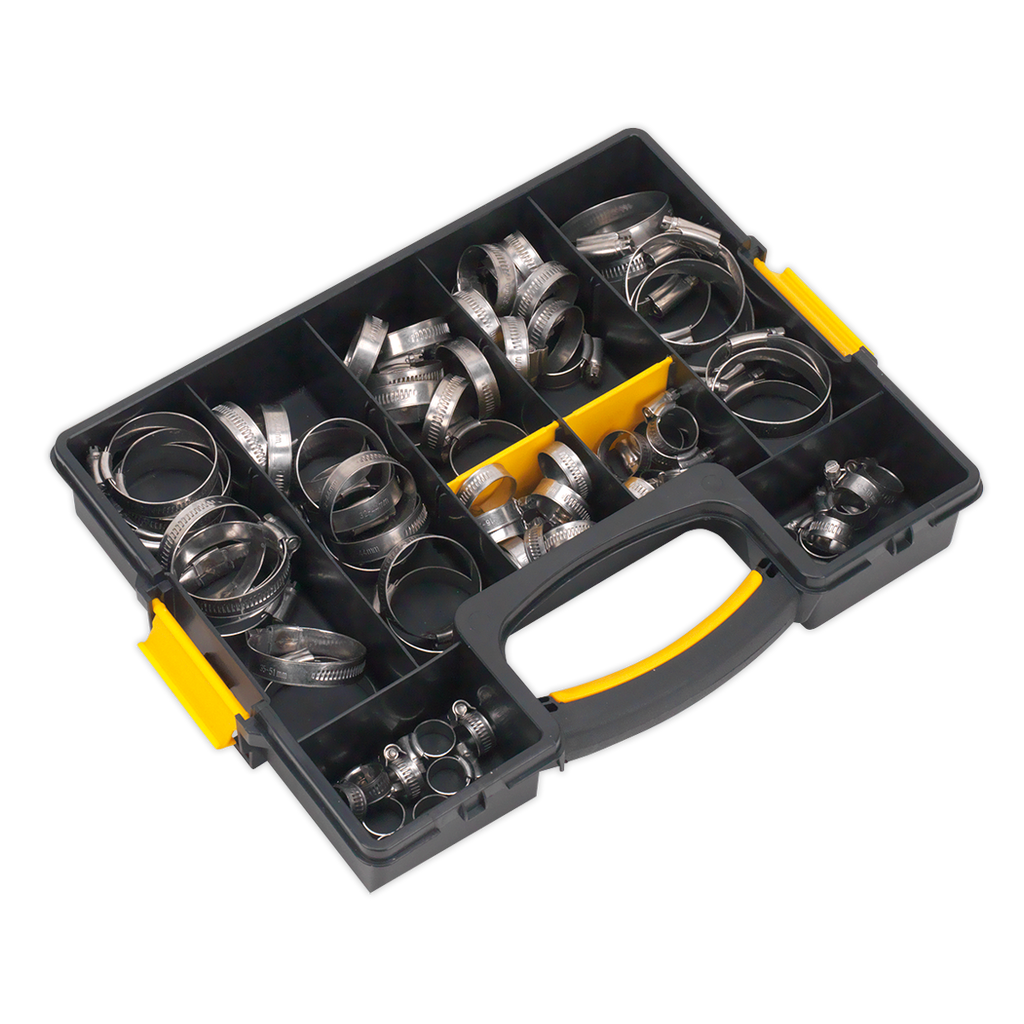 Stainless Steel Hose Clip Assortment 10-57mm 90pc SHCSS90AC
