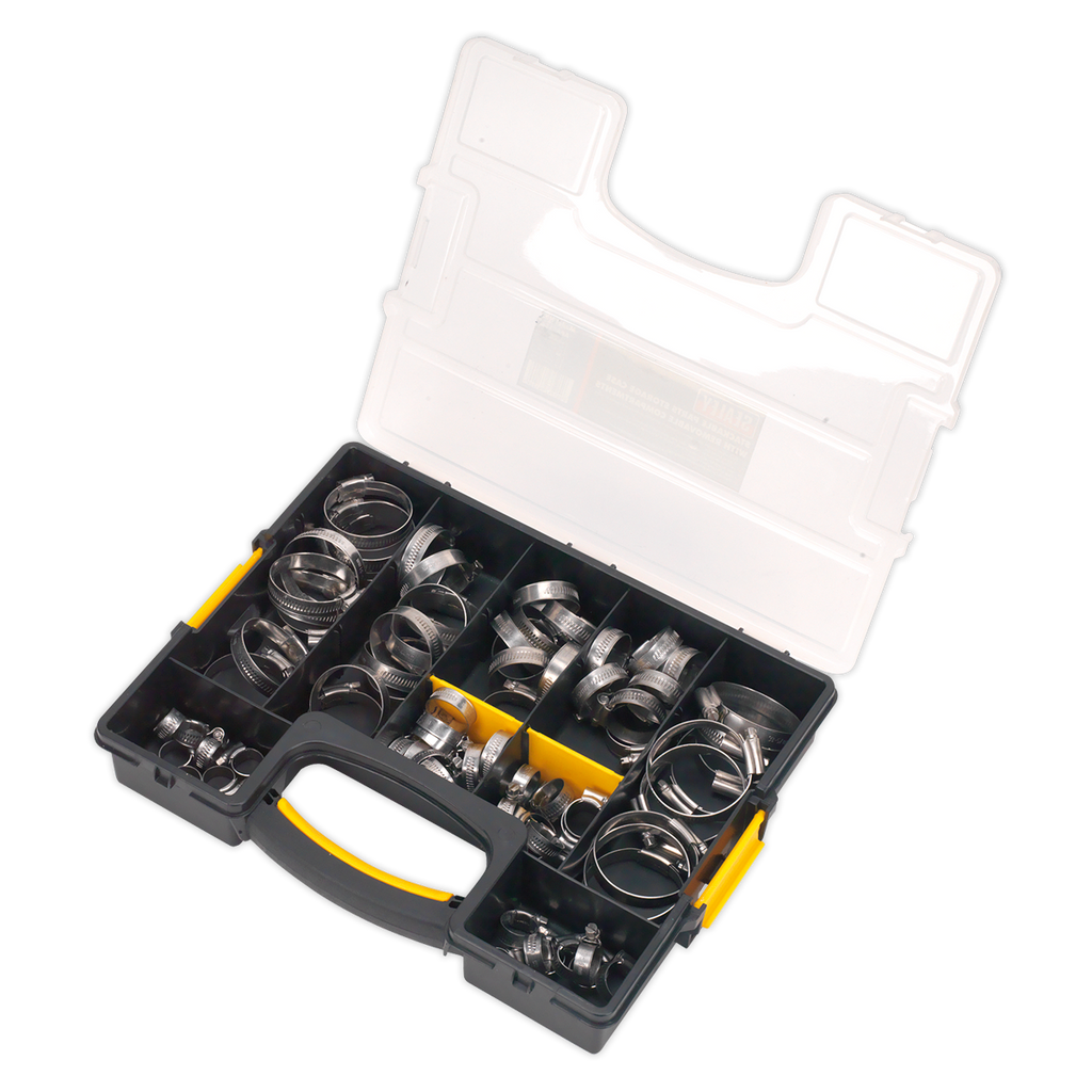 Stainless Steel Hose Clip Assortment 10-57mm 90pc SHCSS90AC