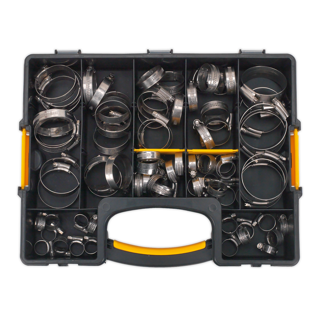 Stainless Steel Hose Clip Assortment 10-57mm 90pc SHCSS90AC
