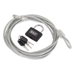 Motorcycle Cable Lock 3m SHGCL3