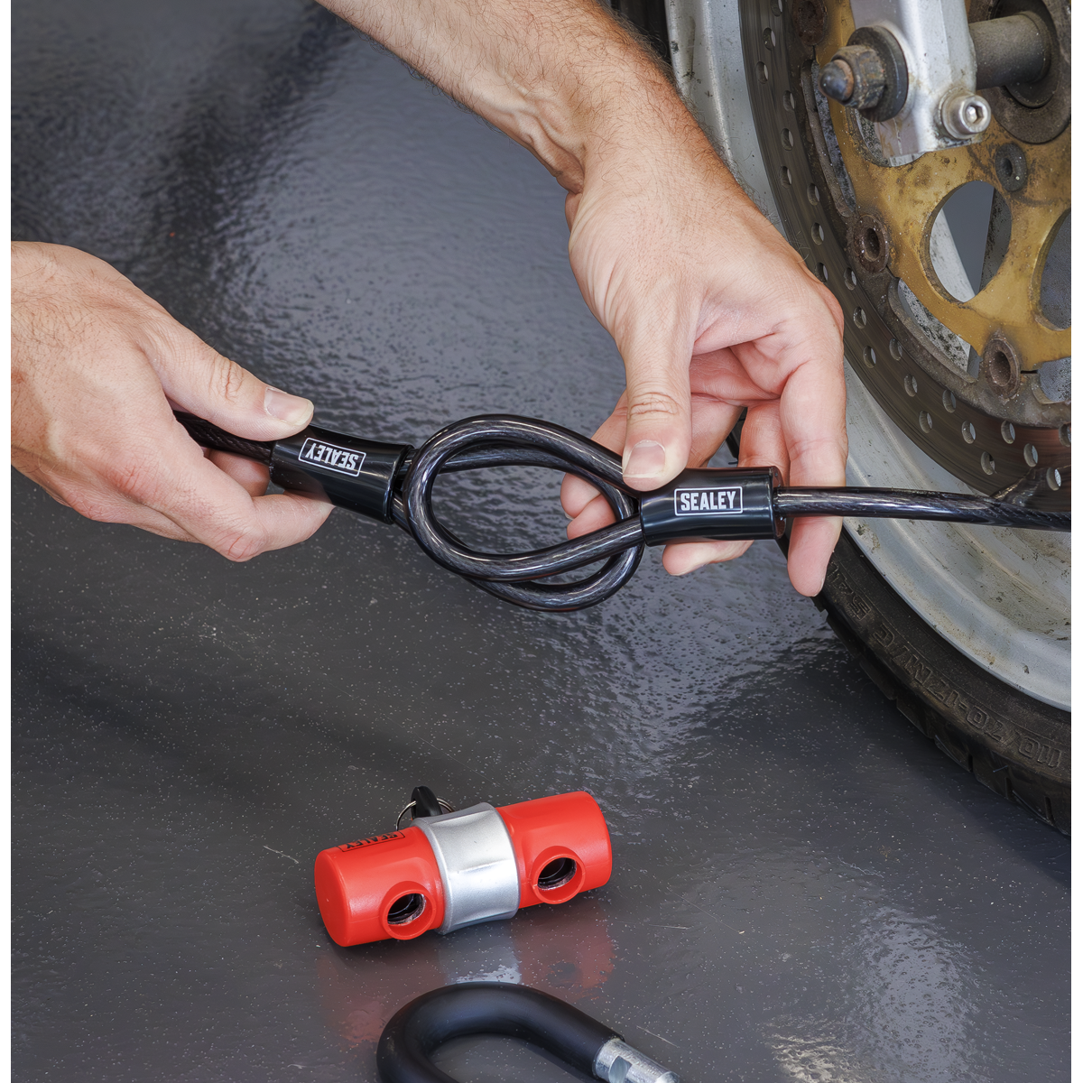 Motorcycle Cable Lock 10mm x 5m SHGCL5