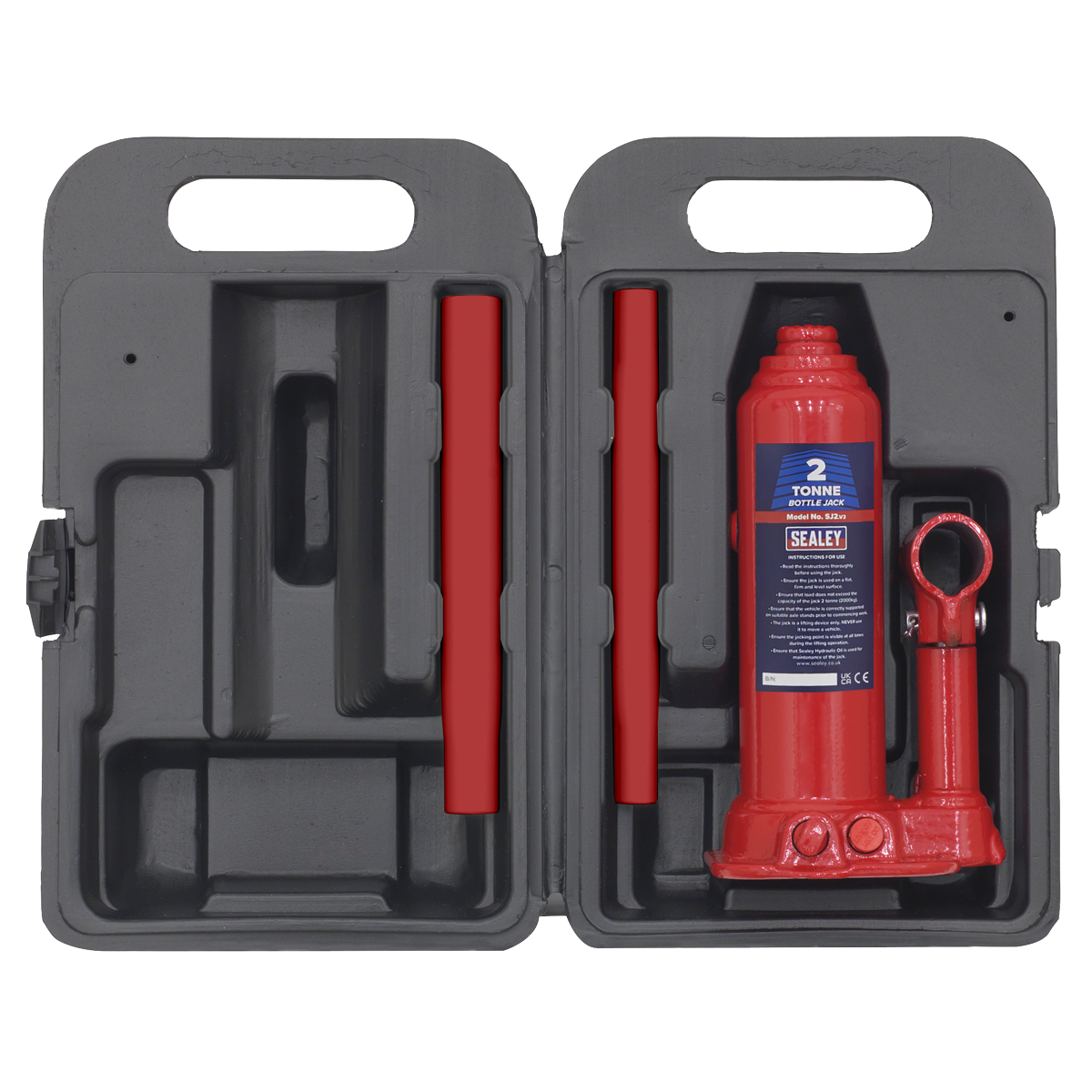 Bottle Jack 2 Tonne with Storage Case SJ2BMC
