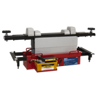 Air Jacking Beam 2 Tonne with Arm Extenders & Flat Roller Supports SJBEX200A