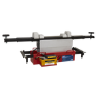 Air Jacking Beam 2 Tonne with Arm Extenders & Flat Roller Supports SJBEX200A
