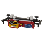 Air Jacking Beam 2 Tonne with Arm Extenders & Flat Roller Supports SJBEX200A