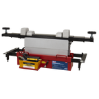 Air Jacking Beam 2 Tonne with Arm Extenders & Flat Roller Supports SJBEX200A