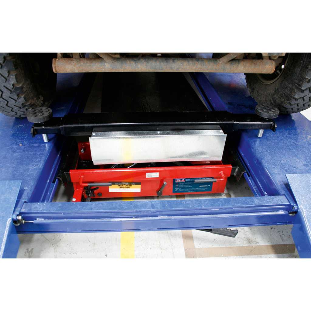 Jacking Beam 2 Tonne with Arm Extenders & Flat Roller Supports SJBEX200