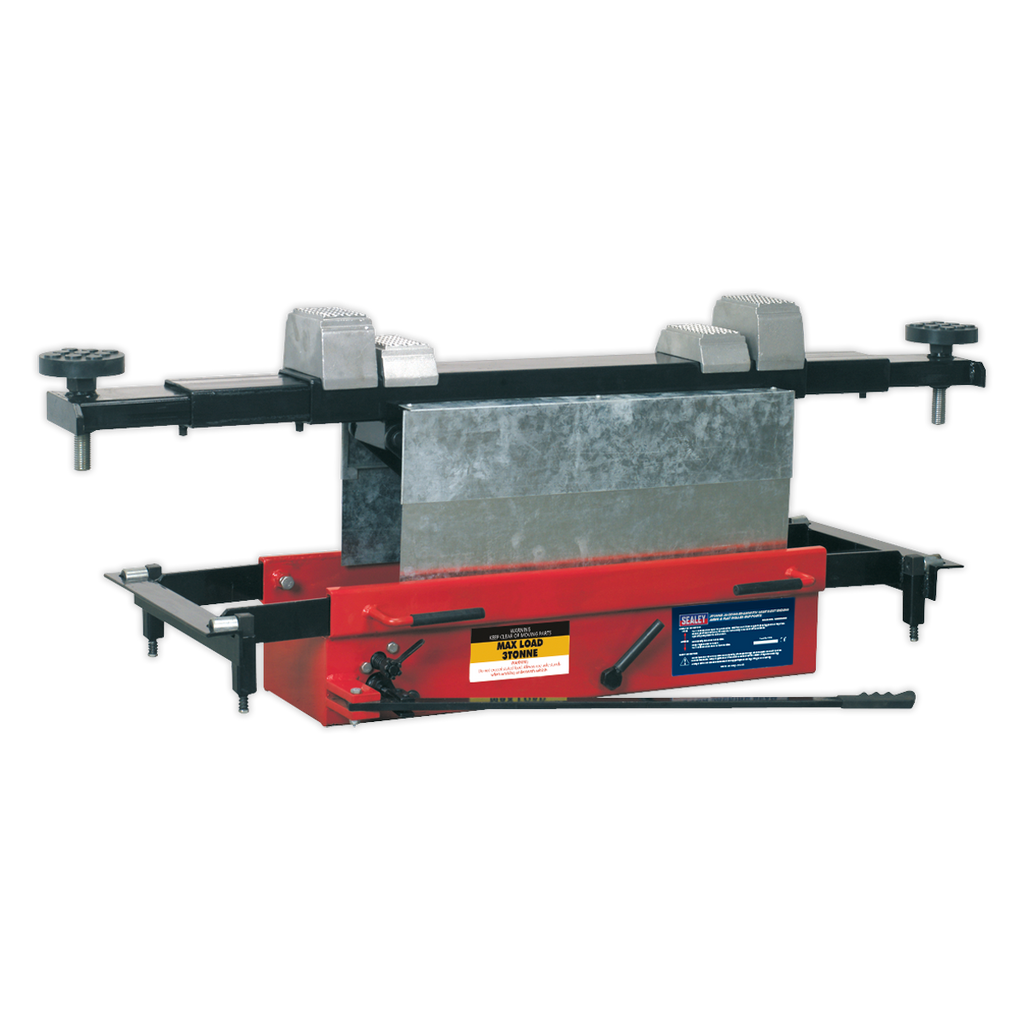 Jacking Beam 3 Tonne with Arm Extenders & Flat Roller Supports SJBEX300