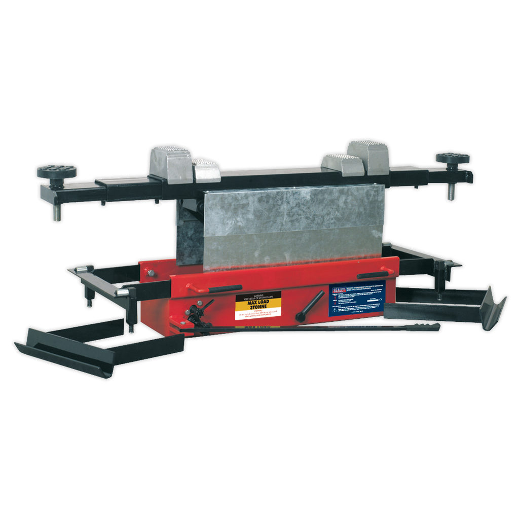 Jacking Beam 3 Tonne with Arm Extenders & Flat Roller Supports SJBEX300