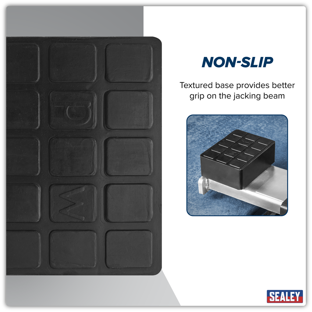 Rubber Support Block for Viking Jacking Beams 60mm SJBEX.A02