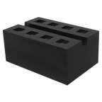 Slotted Rubber Support Block for Viking Jacking Beams 80mm SJBEX.A03