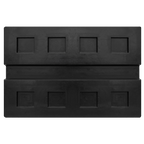 Slotted Rubber Support Block for Viking Jacking Beams 80mm SJBEX.A03