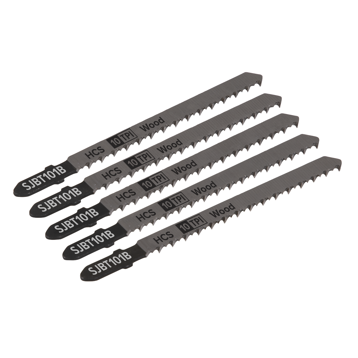 Jigsaw Blade for Hard Wood 100mm 10tpi - Pack of 5 SJBT101B