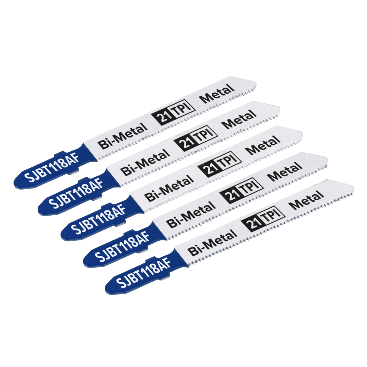 Jigsaw Blade for Metal 75mm 21tpi - Pack of 5 SJBT118AF