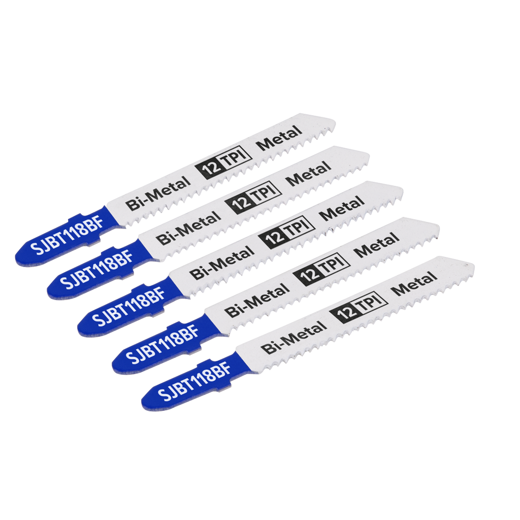 Jigsaw Blade for Metal 75mm 12tpi - Pack of 5 SJBT118BF