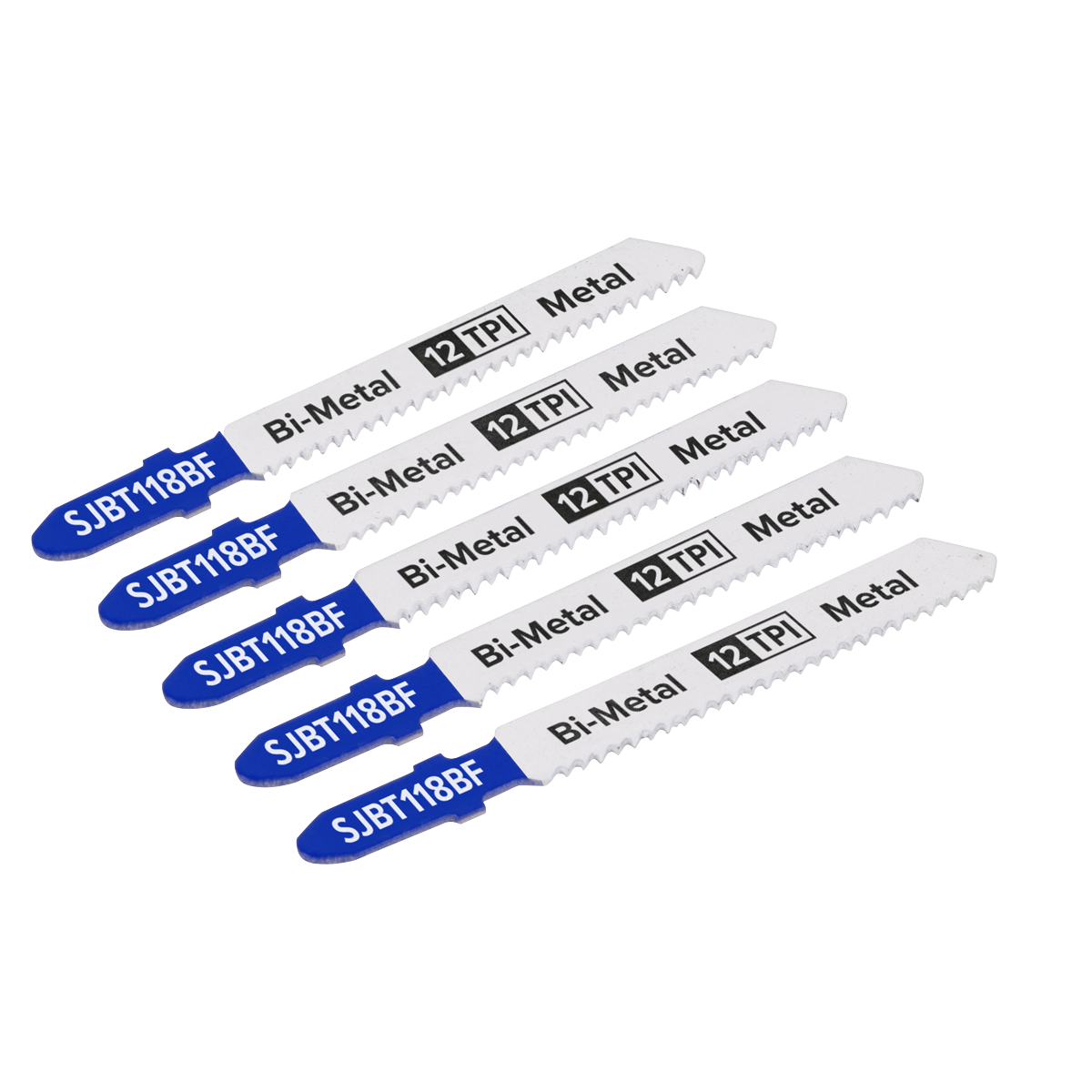 Jigsaw Blade for Metal 75mm 12tpi - Pack of 5 SJBT118BF