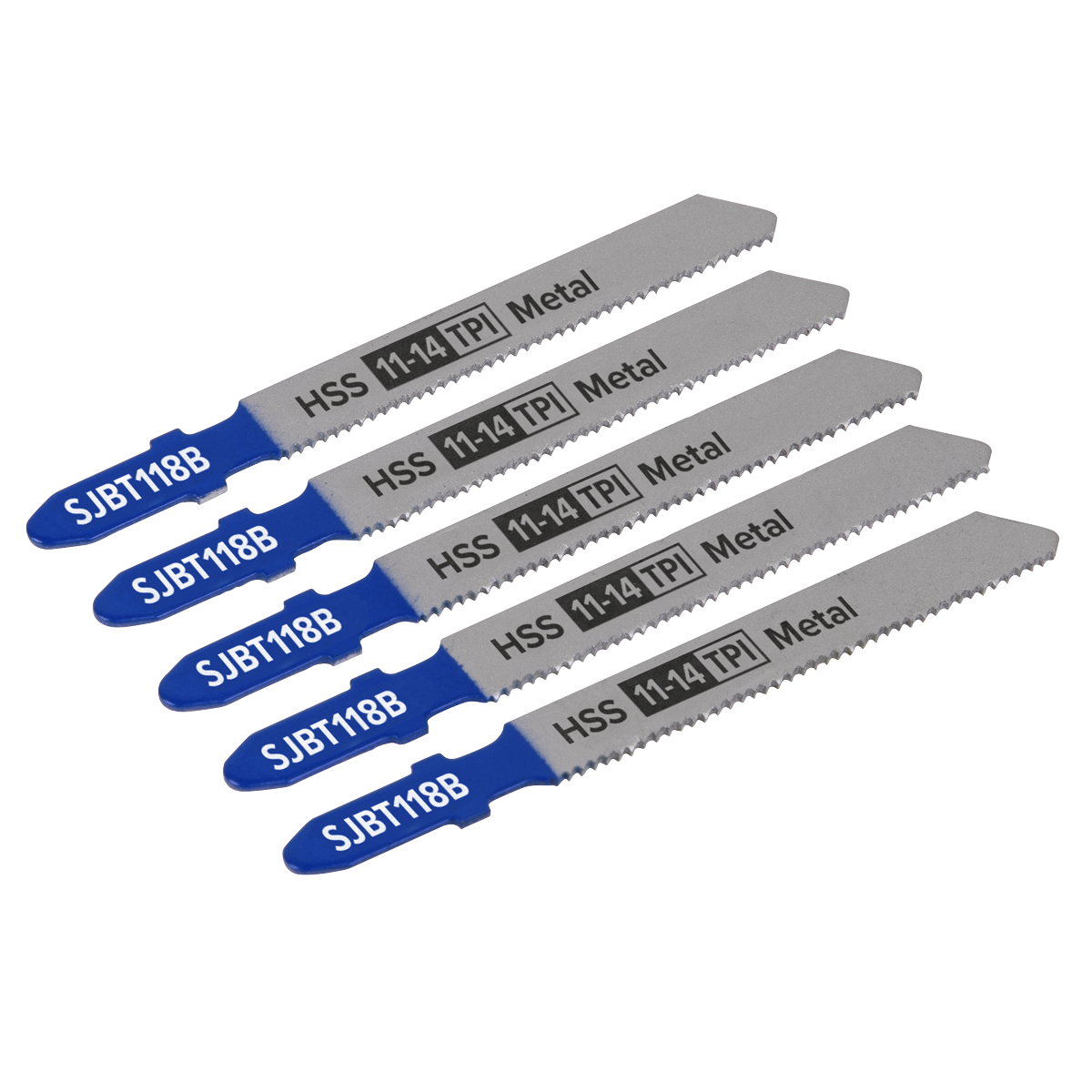 Jigsaw Blade for Metal 92mm 11-14tpi - Pack of 5 SJBT118B