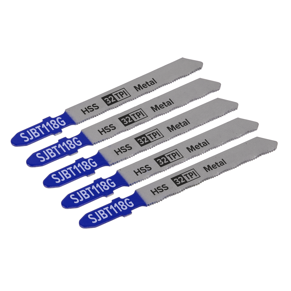 Jigsaw Blade for Metal 75mm 32tpi - Pack of 5 SJBT118G