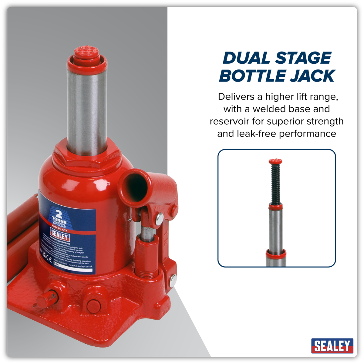 Telescopic Bottle Jack 2 Tonne SJT2