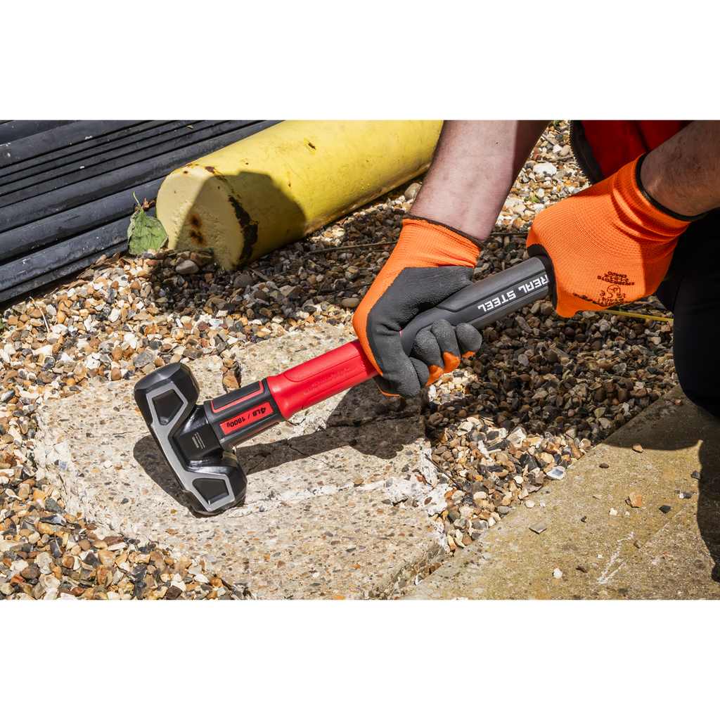 Short Handle Sledge Hammer with Fibreglass Shaft 4lb SLHG04