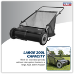 26" Walk Behind Lawn Sweeper 200L Capacity SLS26
