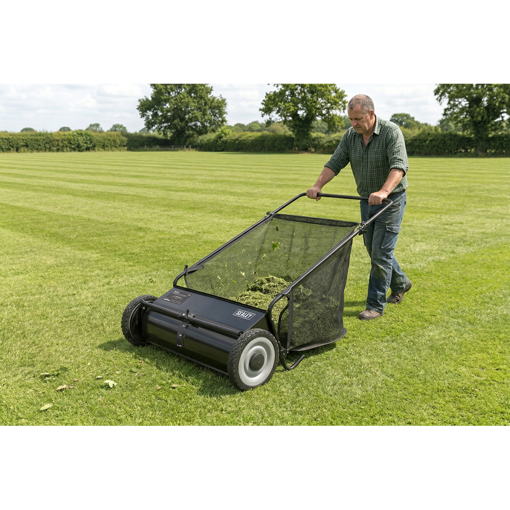 26" Walk Behind Lawn Sweeper 200L Capacity SLS26