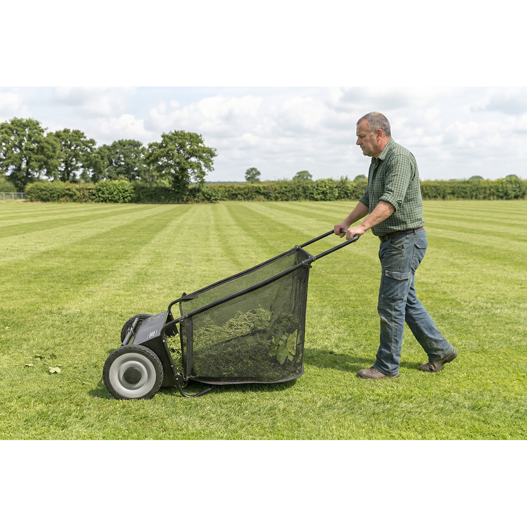 26" Walk Behind Lawn Sweeper 200L Capacity SLS26