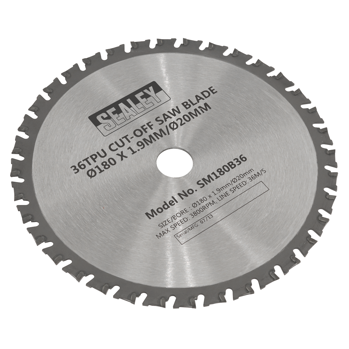 Cut-Off Saw Blade 180 x 1.9mm/20mm 36tpu SM180B36