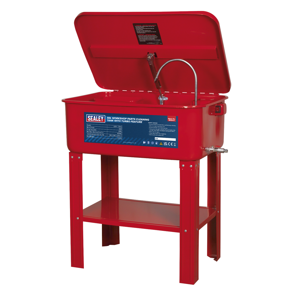 Workshop Parts Washer with Turbo Feature 50L SM20