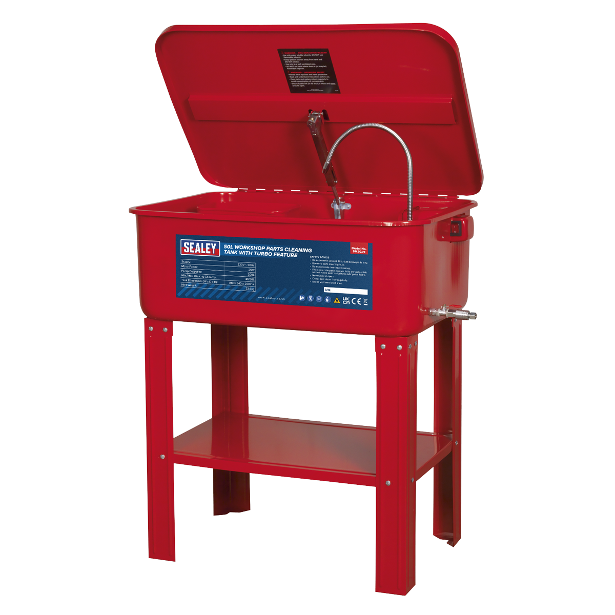 Workshop Parts Washer with Turbo Feature 50L SM20