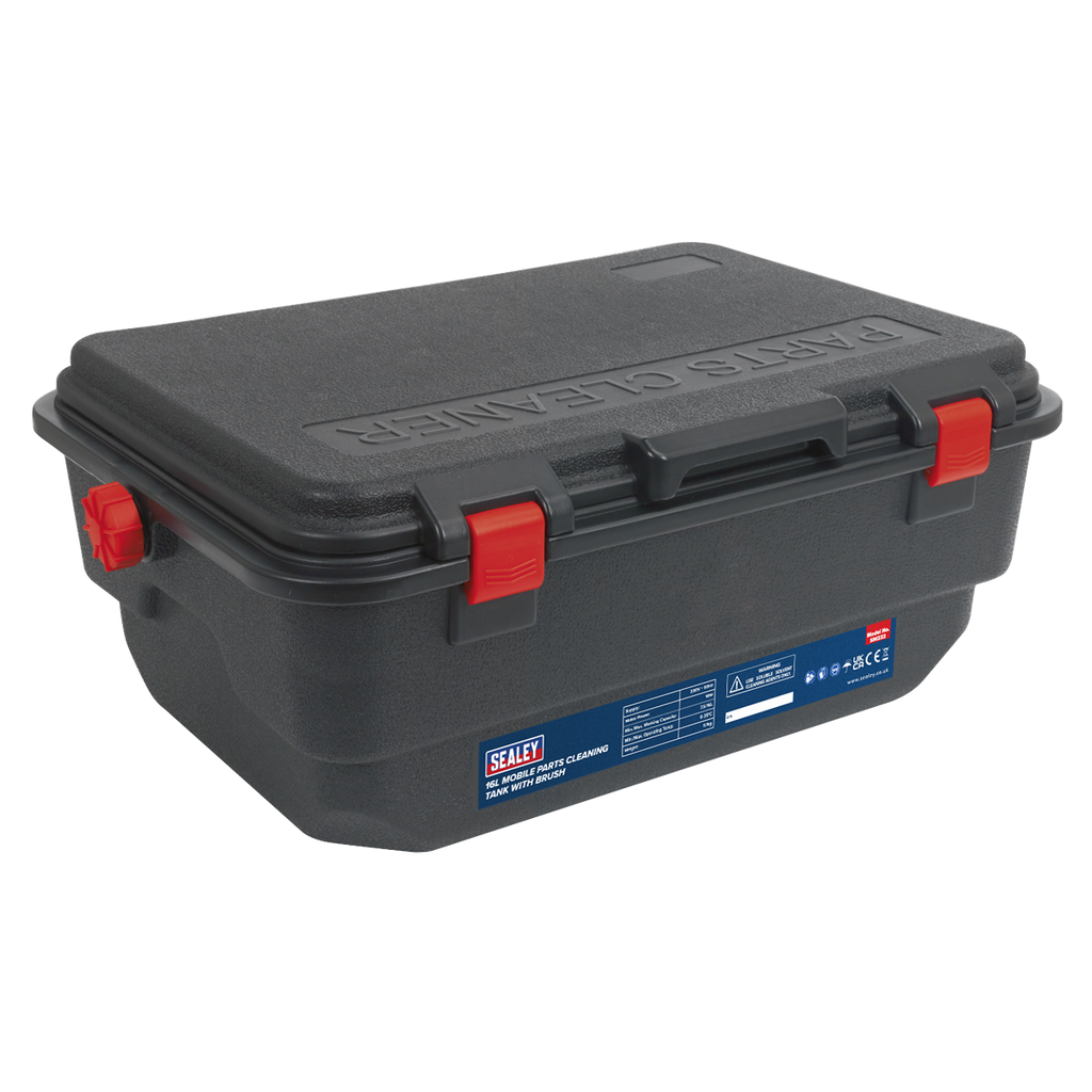 Mobile Parts Cleaning Tank with Brush 16L SM222