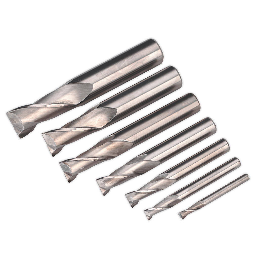 HSS End Mill Set 2 Flute 4-16mm SM2502EMSET
