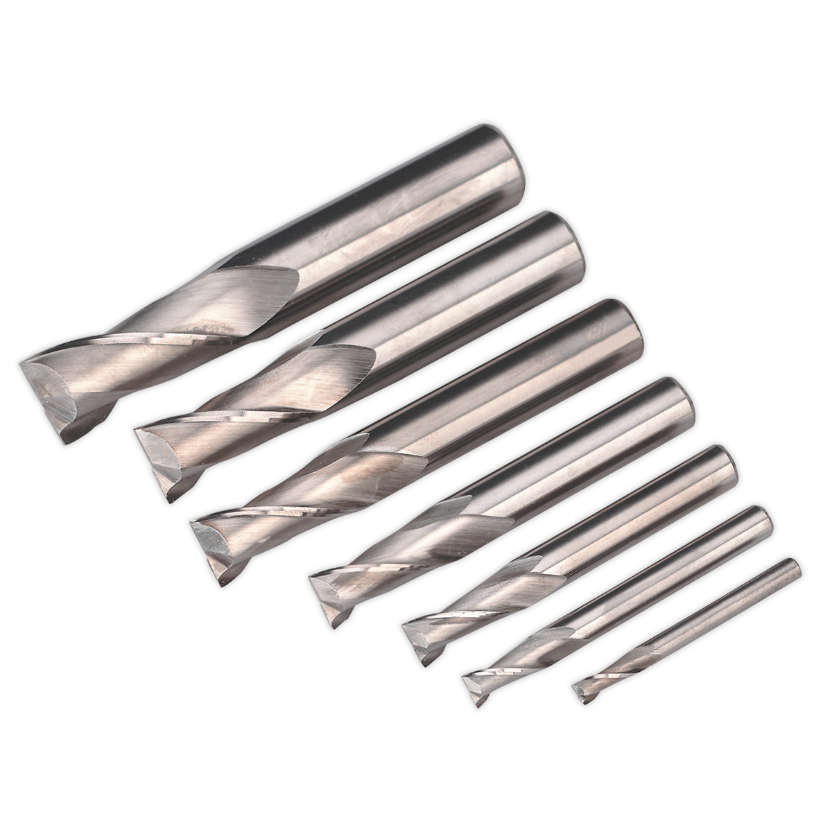 HSS End Mill Set 2 Flute 4-16mm SM2502EMSET