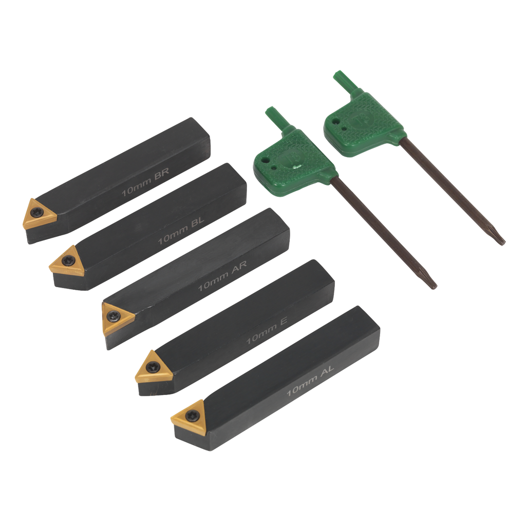 Indexable Lathe Turning Tool Set 10mm 5pc SM3025CS1