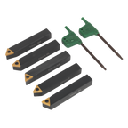 Indexable Lathe Turning Tool Set 10mm 5pc SM3025CS1