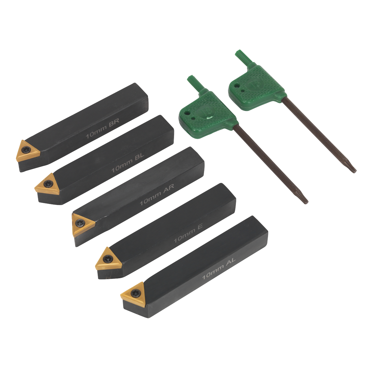 Indexable Lathe Turning Tool Set 10mm 5pc SM3025CS1