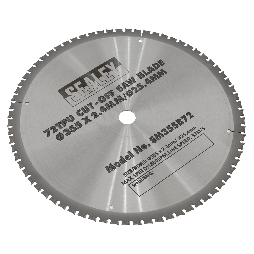 72tpu Cut-Off Saw Blade Ø355 x 2.4mm/Ø25.4mm SM355B72