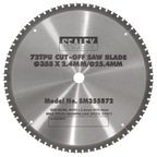 72tpu Cut-Off Saw Blade Ø355 x 2.4mm/Ø25.4mm SM355B72
