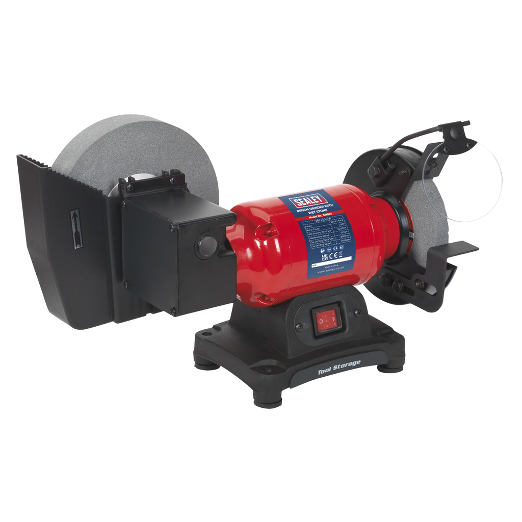 200/150mm Wet & Dry Bench Grinder 250W/230V SM521