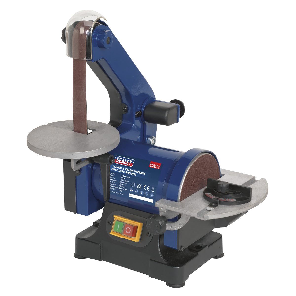 762 x 25mm Belt/125mm Disc Sander 250W/230V SM750