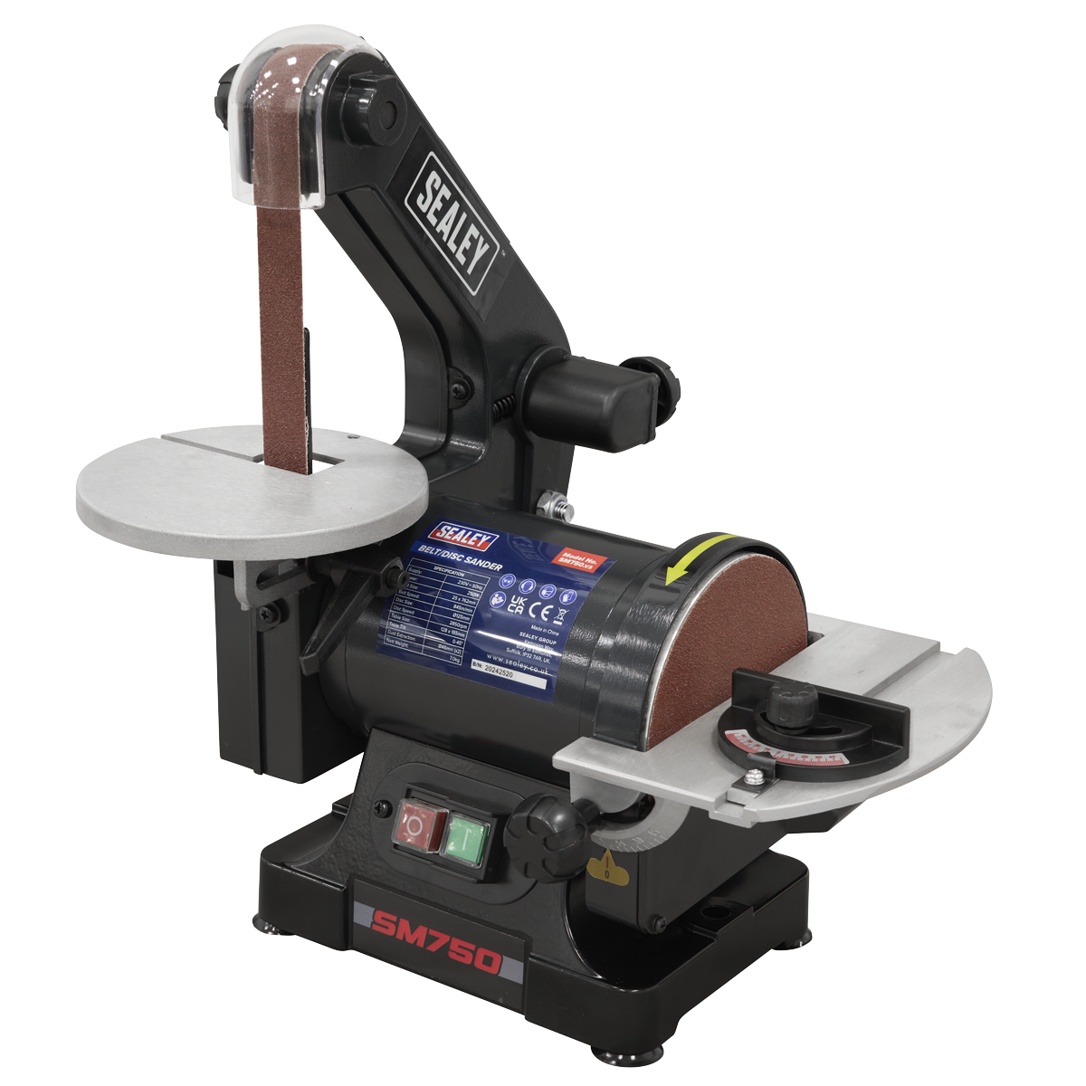 762 x 25mm Belt/125mm Disc Sander 250W/230V SM750