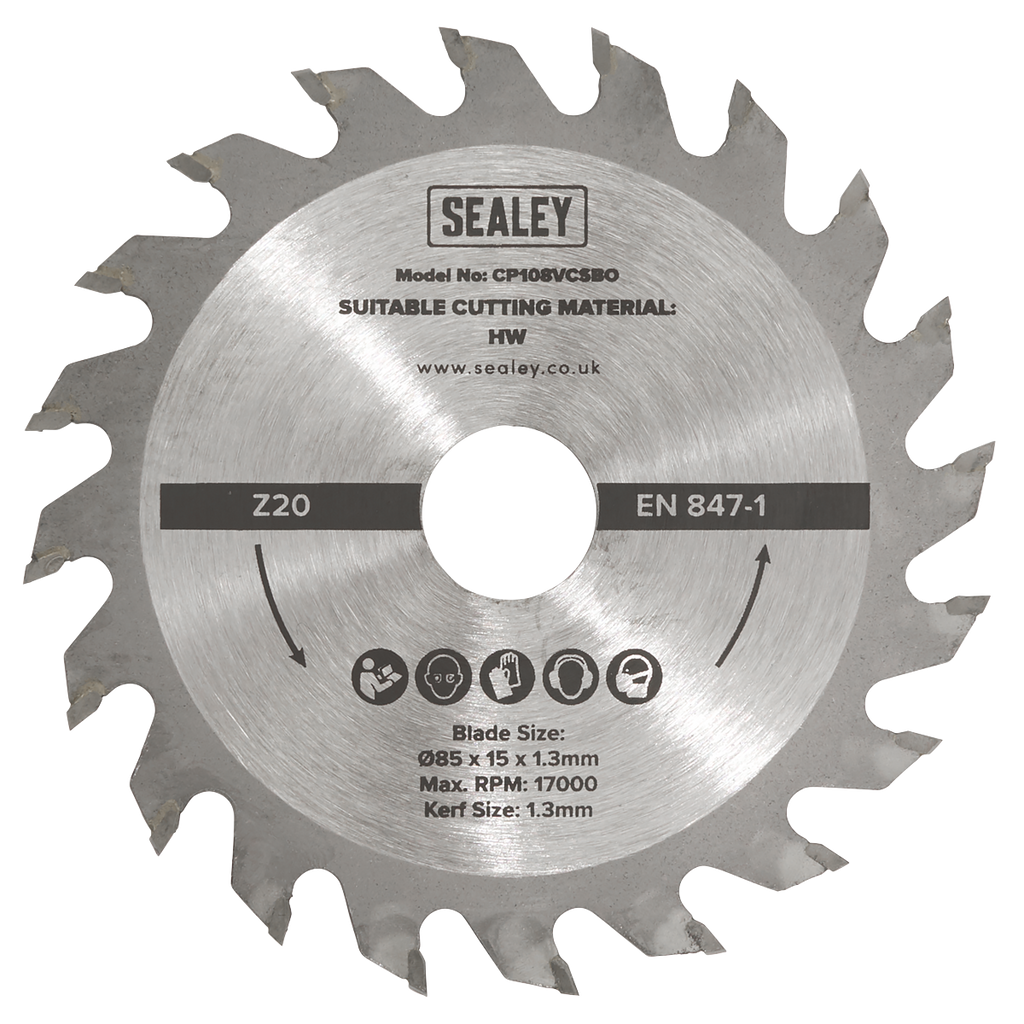 20tpu Circular Saw Blade Ø85 x 15 x 1.3mm SM85B20