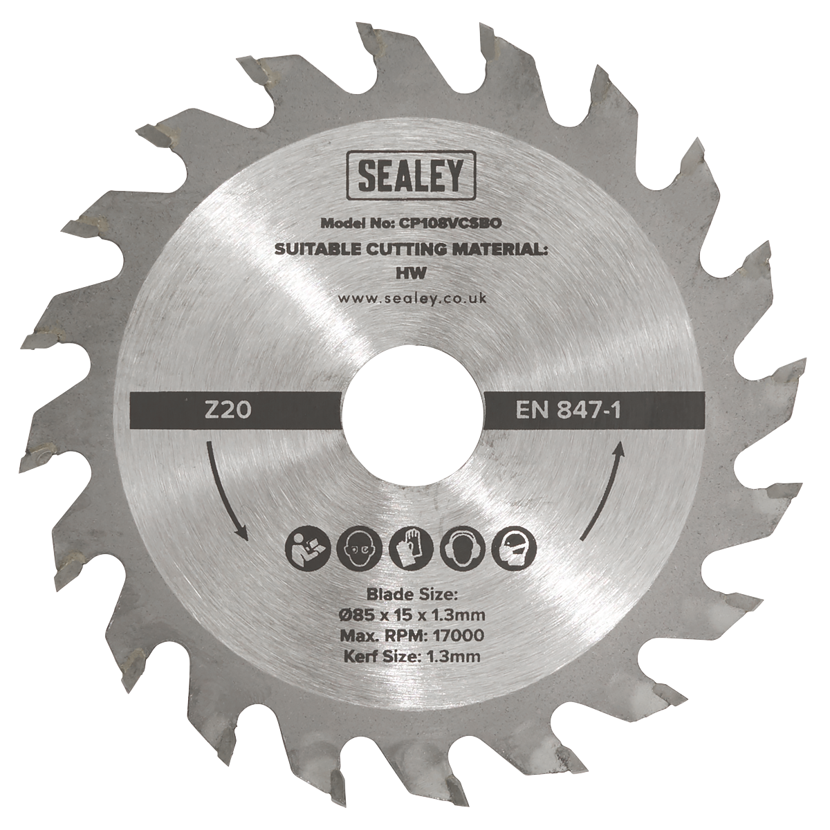 20tpu Circular Saw Blade Ø85 x 15 x 1.3mm SM85B20