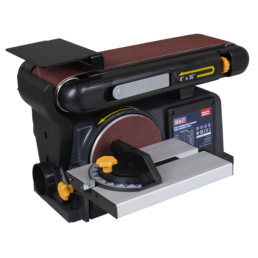 915 x 100mm Belt/150mm Disc Sander 370W/230V SM914
