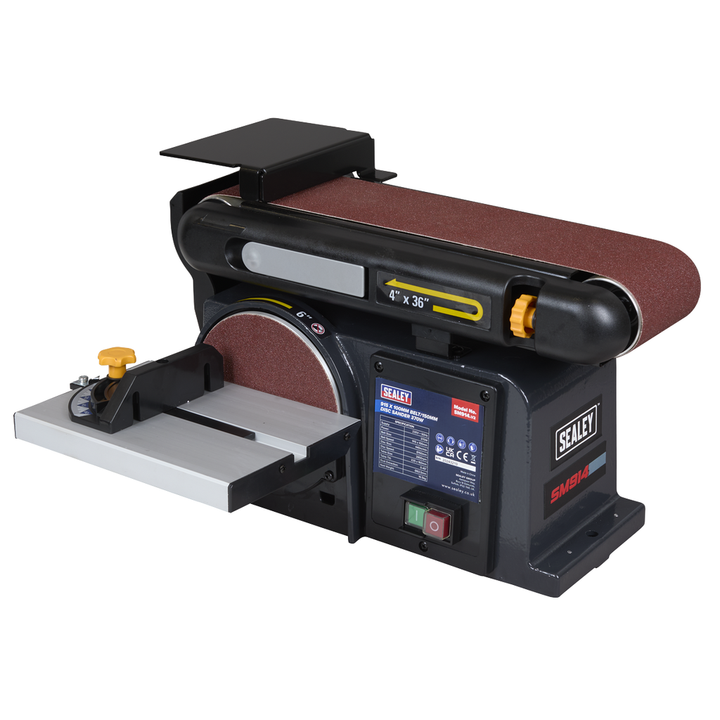 915 x 100mm Belt/150mm Disc Sander 370W/230V SM914