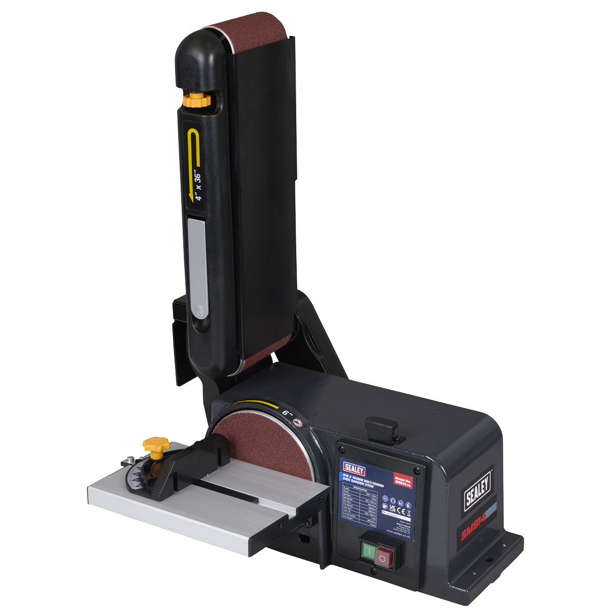 915 x 100mm Belt/150mm Disc Sander 370W/230V SM914