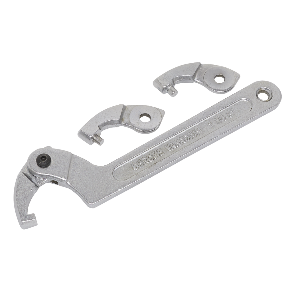 Adjustable C-Spanner Hook & Pin Wrench Set 32-76mm 4pc SMC2M