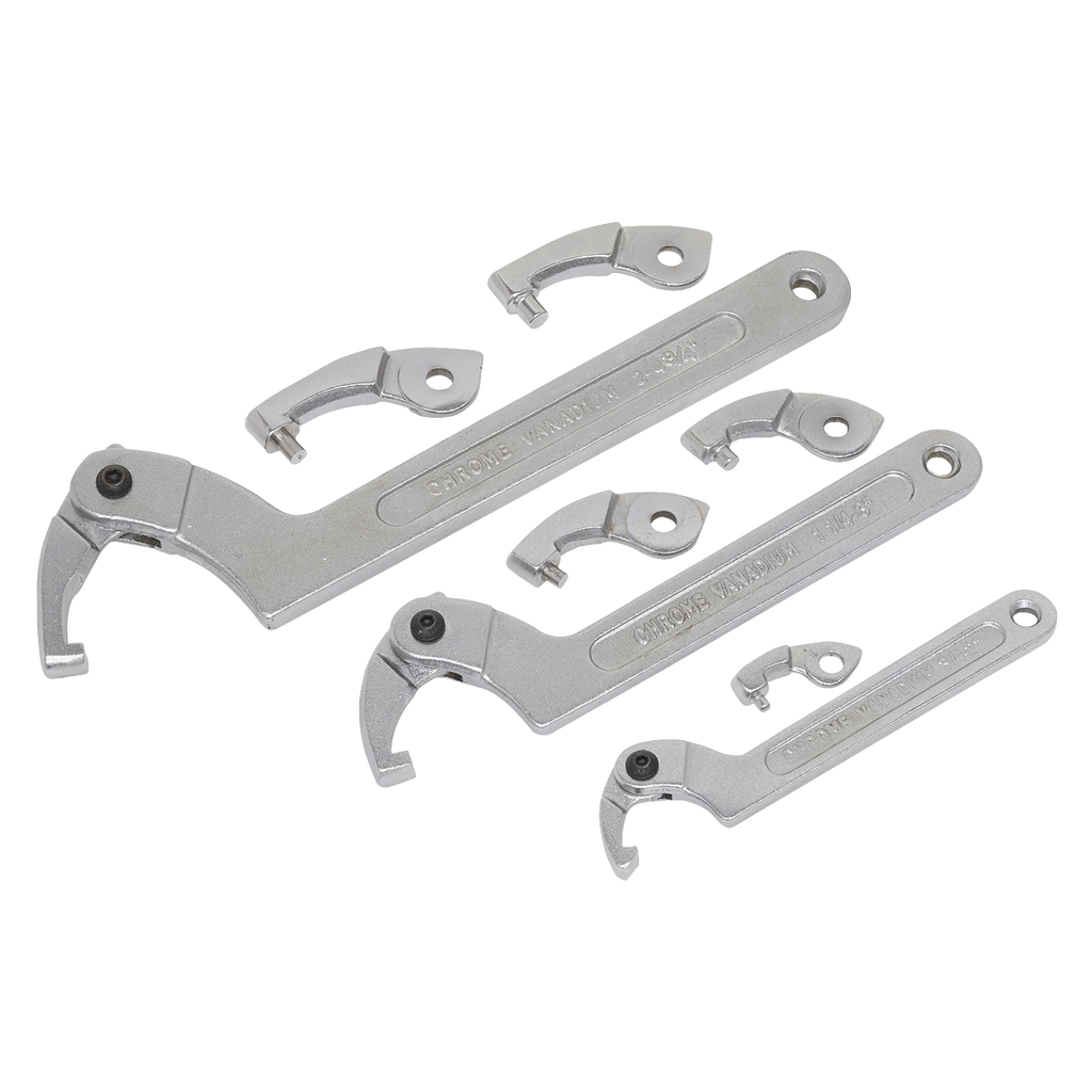 Adjustable C-Spanner Hook & Pin Wrench Set 11pc SMC2